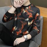 Men&#39;s Hoodies Long Sleeve Sweatshirt 2022 new Spring autumn trend preppy style teenage boy male khaki dark gray jinquedai
