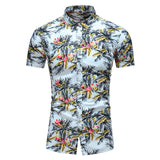 Fashion 9 Style Design Short Sleeve Casual Shirt Men&#39;s Print Beach Blouse 2022 Summer Clothing Plus Asian Size M-XXXL 4XL 5XL jinquedai