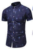 Fashion 9 Style Design Short Sleeve Casual Shirt Men&#39;s Print Beach Blouse 2022 Summer Clothing Plus Asian Size M-XXXL 4XL 5XL jinquedai