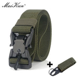 Jinquedai Belts for Men Military Equipment Genuine Tactical Belt Quick Release Magnetic Buckle Outdoor Hunting Waistband Sports jinquedai