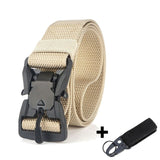 Jinquedai Belts for Men Military Equipment Genuine Tactical Belt Quick Release Magnetic Buckle Outdoor Hunting Waistband Sports jinquedai