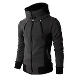2022 Zipper Men Jackets Autumn Winter Casual Fleece Coats Bomber Jacket Scarf Collar Fashion Hooded Male Outwear Slim Fit Hoody jinquedai