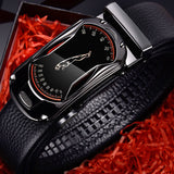 Jinquedai Belts Men Sports Car Luxury Brand Designer Fashion Automatic Buckle Genuine Leather Men Jeans High Quality Waist Male Strap jinquedai