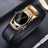 Jinquedai Belts Men Sports Car Luxury Brand Designer Fashion Automatic Buckle Genuine Leather Men Jeans High Quality Waist Male Strap jinquedai