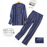 Men&#39;s Home Suits Long-sleeved Trousers Suits for Autumn and Winter Pijamas for Men Flannel Plaid Design Pajamas for Men jinquedai