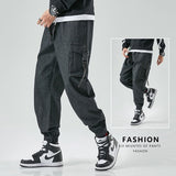 Jingquedai Men Joggers Cargo Denim Pants Baggy Harem Japanese Streetwear Styke Male Ankle Harajuku Casual Hip Hop Jeans Trousers Men jinquedai