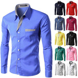 Jinquedai Hot Sale New Fashion Camisa Masculina Long Sleeve Shirt Men Slim fit Design Formal Casual Brand Male Dress Shirt Size M-4XL jinquedai