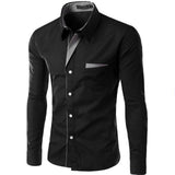 2022 Hot Sale New Fashion Camisa Masculina Long Sleeve Shirt Men Slim fit Design Formal Casual Brand Male Dress Shirt Size M-4XL jinquedai