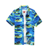 Jinquedai 26 Colors Summer Fashion Mens Hawaiian Shirts Short Sleeve Button Coconut Tree Print Casual Beach Aloha Shirt Plus Size 5XL jinquedai