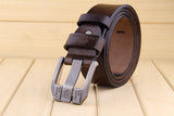 Jingquedai Genuine High Quality Leather Belt Men Luxury Vintage Metal Pin Buckle Design Belts Brand Strap for Jeans Designer Strap jinquedai