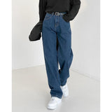 Jinquedai  Classic Straight Fit Jeans jinquedai