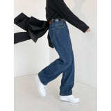 Jinquedai  Classic Straight Fit Jeans jinquedai