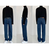Jinquedai  Classic Straight Fit Jeans jinquedai